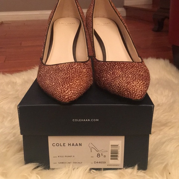 Cole Haan Shoes - Cole Haan classics sandalwood calfhair. Stunners.